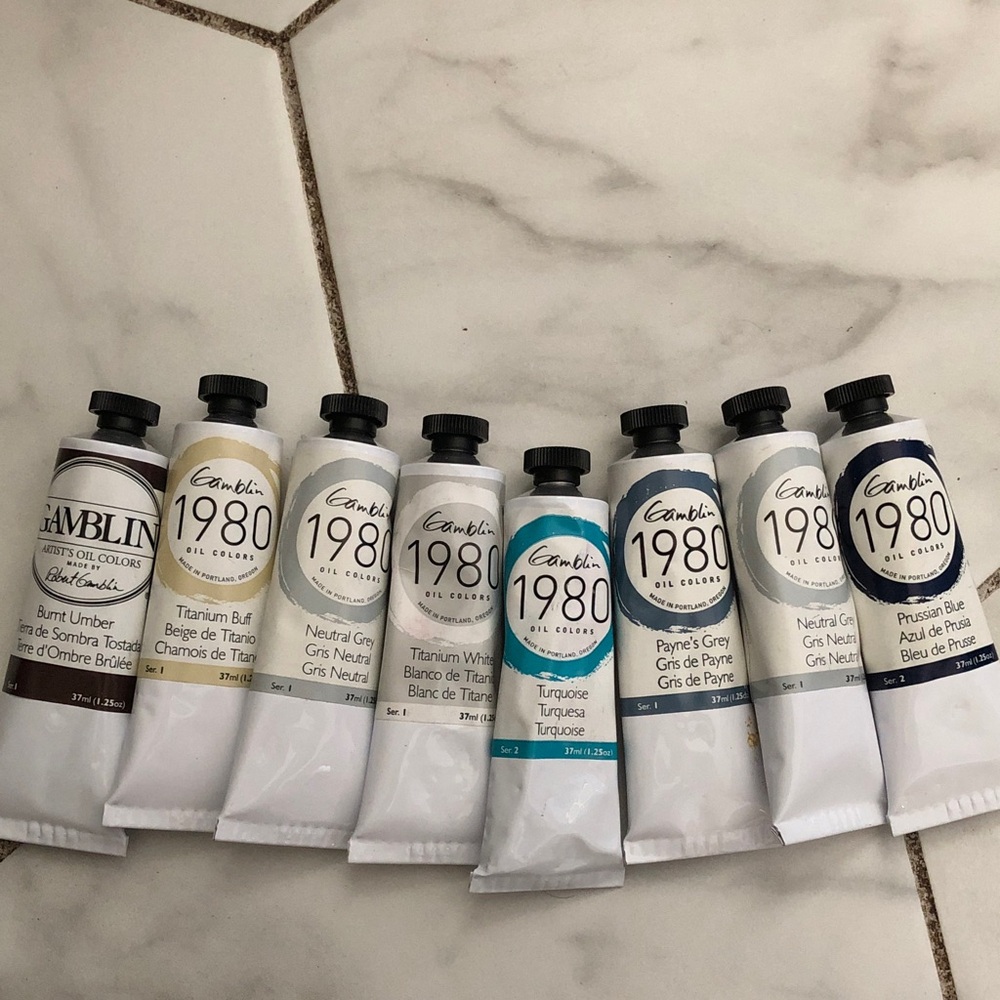 Gamblin 1980 Oil Paint Tubes - Assorted Colors (Set)